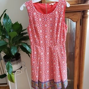 Shift Summer Orange Dress